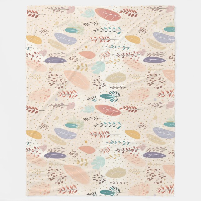 Bohemian Stil Pastel Fleecefilt (Framsidan)