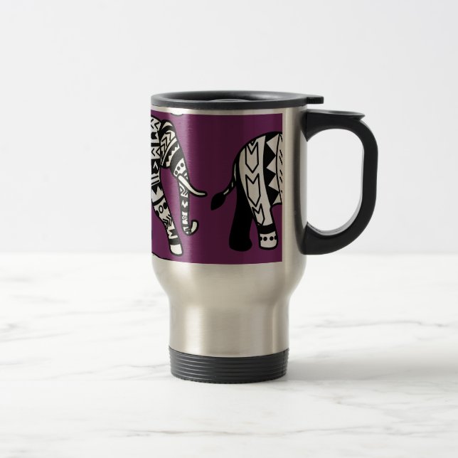 Bohemian Stil Tribal Walking Elephant Resemugg (Höger)