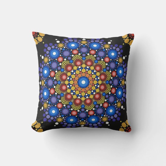 Bohemian Style Throw Pillow Kudde (Framsida)