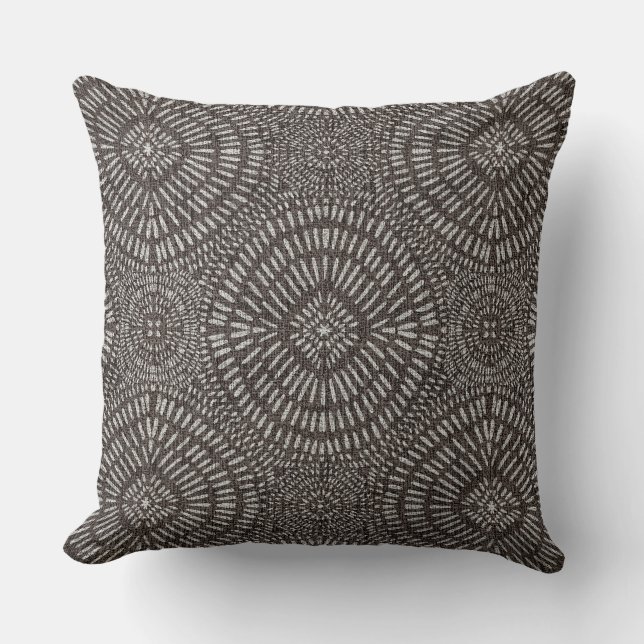 Bohemian taupe pattern kudde (Framsida)
