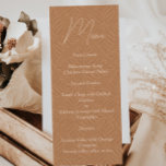 Bohemian Terracotta Modern minimalist Bröllop Meny<br><div class="desc">Elegant boho terracotta bröllop menus. Med ett modernt,  minimalistiskt faux struktur-design är detta perfekt för ditt evenemang. Hitta matchande objekt i min butik.</div>