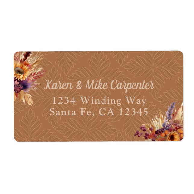 Bohemian Terracotta Sunblomma Fraktsedel (Framsidan)