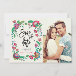 Bohemian Turcos Rand Folk Flowers | Foto Spara Datumet