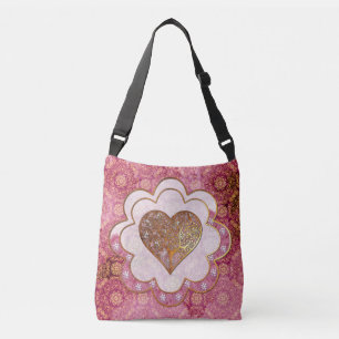 Bohemian Valentine Whimsey 3D Axelväska