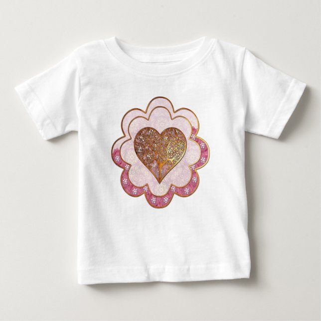 Bohemian Valentine Whimsey 3D T Shirt (Framsida)
