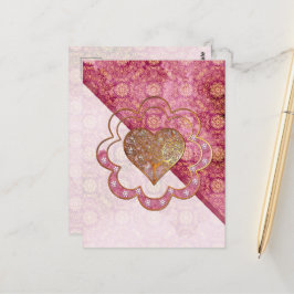 Bohemian Valentine Whimsey 3D Vykort