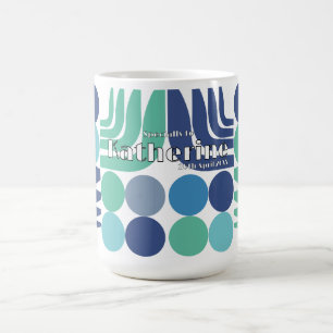 Bohemian Vit Blå Kaffemugg