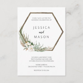 Bohemian Wandebröllopsinbjudan Inbjudningar