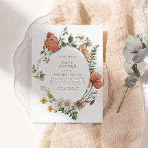 Bohemian WildblomButterfly Baby Shower