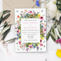 Bohemian Wildblomma Bröllop