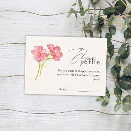 Bohemian Wildbloms Blommigt Baby Shower Tilläggskort