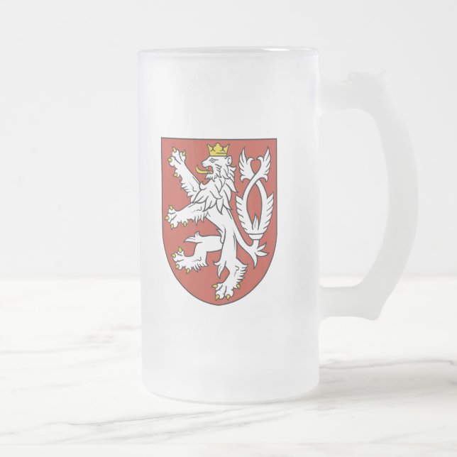 bohemiemblem frostat ölglas (Höger)