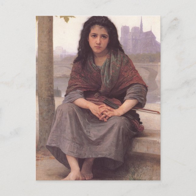 Bohemienne (bohemmet) vid William Bouguereau Vykort (Framsida)