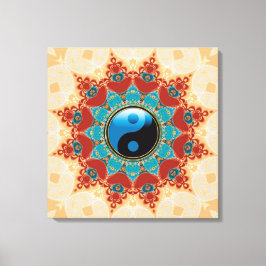 Bohemisk anda Yin Yang Lindad Canvas
