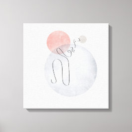 Bohemisk bakgrund med linjekonst canvastryck