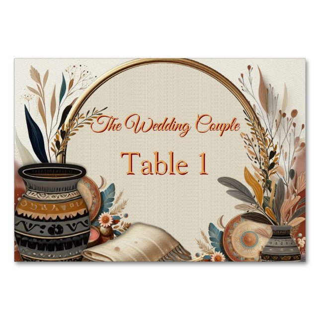 Bohemisk blandning av färg och dekortema bordsnummer (Framsidan)