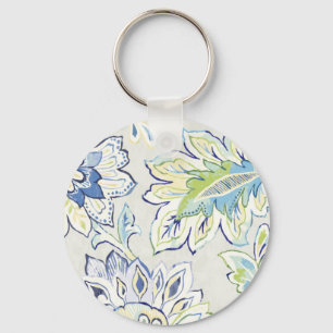 Bohemisk blåttblomma nyckelring