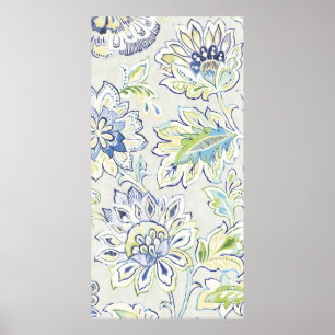 Bohemisk blåttblomma poster