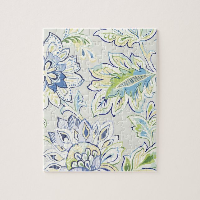 Bohemisk blåttblomma pussel (Vertikal)