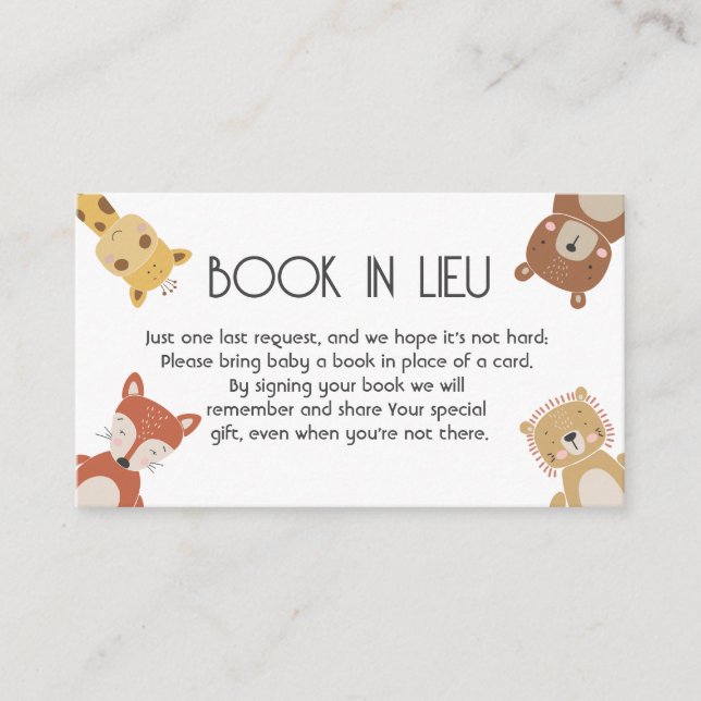 Bohemisk blöja Bok istället för bebisfest Infoga  Tilläggskort (Framsida)