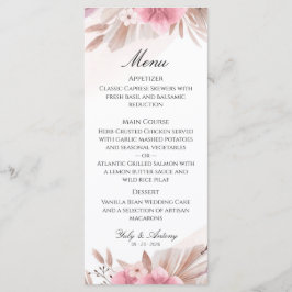 Bohemisk Blommande Middagsbord Catering Fest Meny