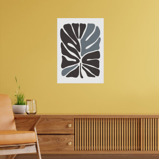 Bohemisk blommemarknad | Modern Abstrakt Löv Poster