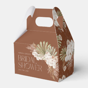 Bohemisk blommig & fjädrar dusch presentaskar