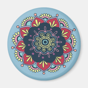 bohemisk blommigt magnet