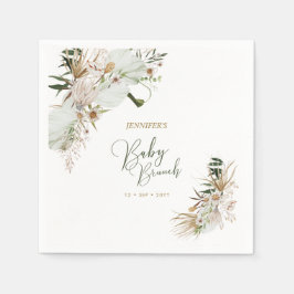 Bohemisk Boho Baby Shower Brunch Dekorationsservet Pappersservett