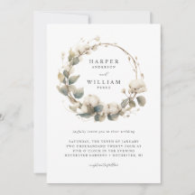 Bohemisk bomull och eukalyptus-andedräkt bröllop