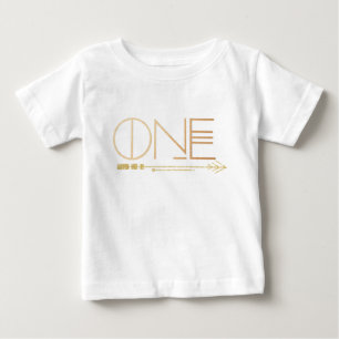 Bohemisk chic ett   stam- guld omkullkastar t shirt