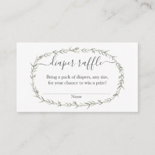 Bohemisk dagbok Raffle babydusch Tilläggskort