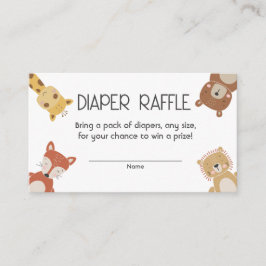 Bohemisk dagbok Raffle babydusch Tilläggskort
