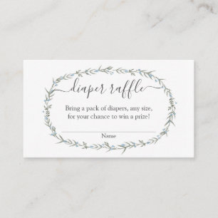 Bohemisk dagbok Raffle babydusch Tilläggskort