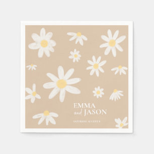 Bohemisk Daisy Blommor Pappersservett