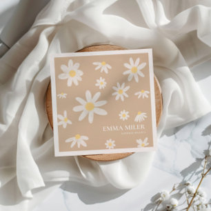 Bohemisk Daisy Blommor Pappersservett