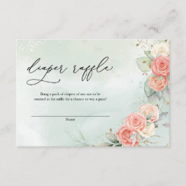 Bohemisk dammig rosgrönsaks krans Diper lottning Tilläggskort