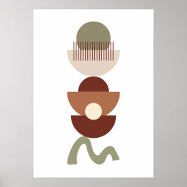 Bohemisk geometrisk Abstrakt Poster