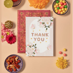 Bohemisk havsardblomma bröllop hälsning kort