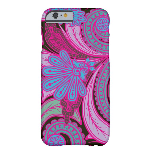 Bohemisk Hipsterblommigt Paisley Case-Mate iPhone Skal (Baksidan)