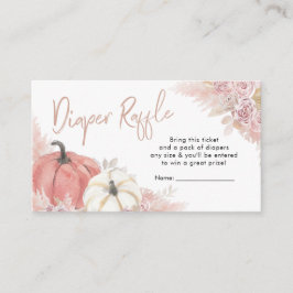 Bohemisk Höst Förälskad Pumpa Blöja Lotteri Tilläggskort