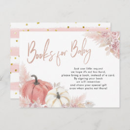 Bohemisk Höst Förälskad Pumpa Böcker för Baby Kort