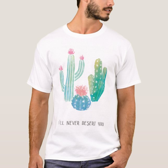Bohemisk kaktus | ska jag aldrig öknen dig t shirt (Framsida)