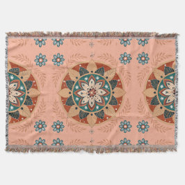 Bohemisk Mandala Filt