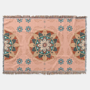 Bohemisk Mandala Filt