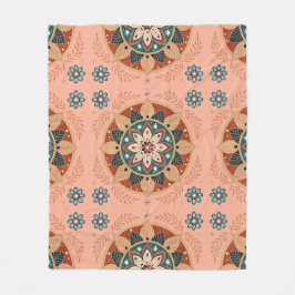 Bohemisk Mandala Fleecefilt