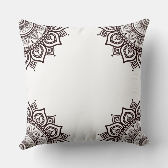 Bohemisk mandala-kuddfodral Kastkudde Kudde (Baksida)