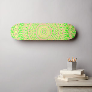 Bohemisk Mandala Mini Skateboard Bräda 18,5 Cm