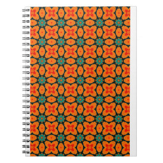 Bohemisk Marockansk Geometrisk Blommig Mönster Anteckningsbok
