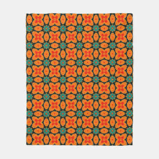 Bohemisk Marockansk Geometrisk Blommig Mönster Fleecefilt